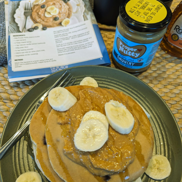 Peanut Butter Banana Pancakes