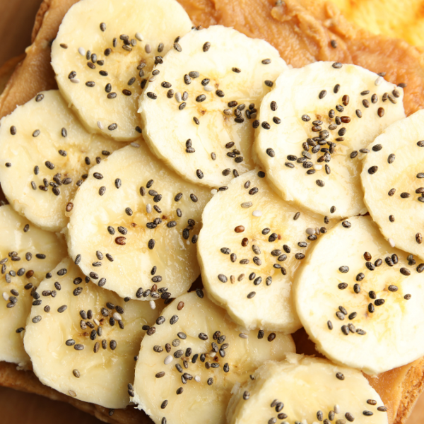 Peanut Butter Toast with Chia Seeds