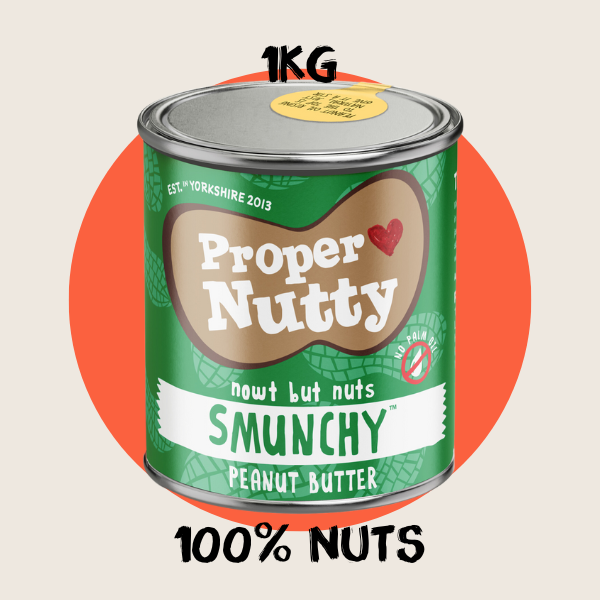 Proper Nutty| Artisan Smooth & Crunchy [Smunchy]| Peanut Butter| 100% Peanuts |1kg Tin|