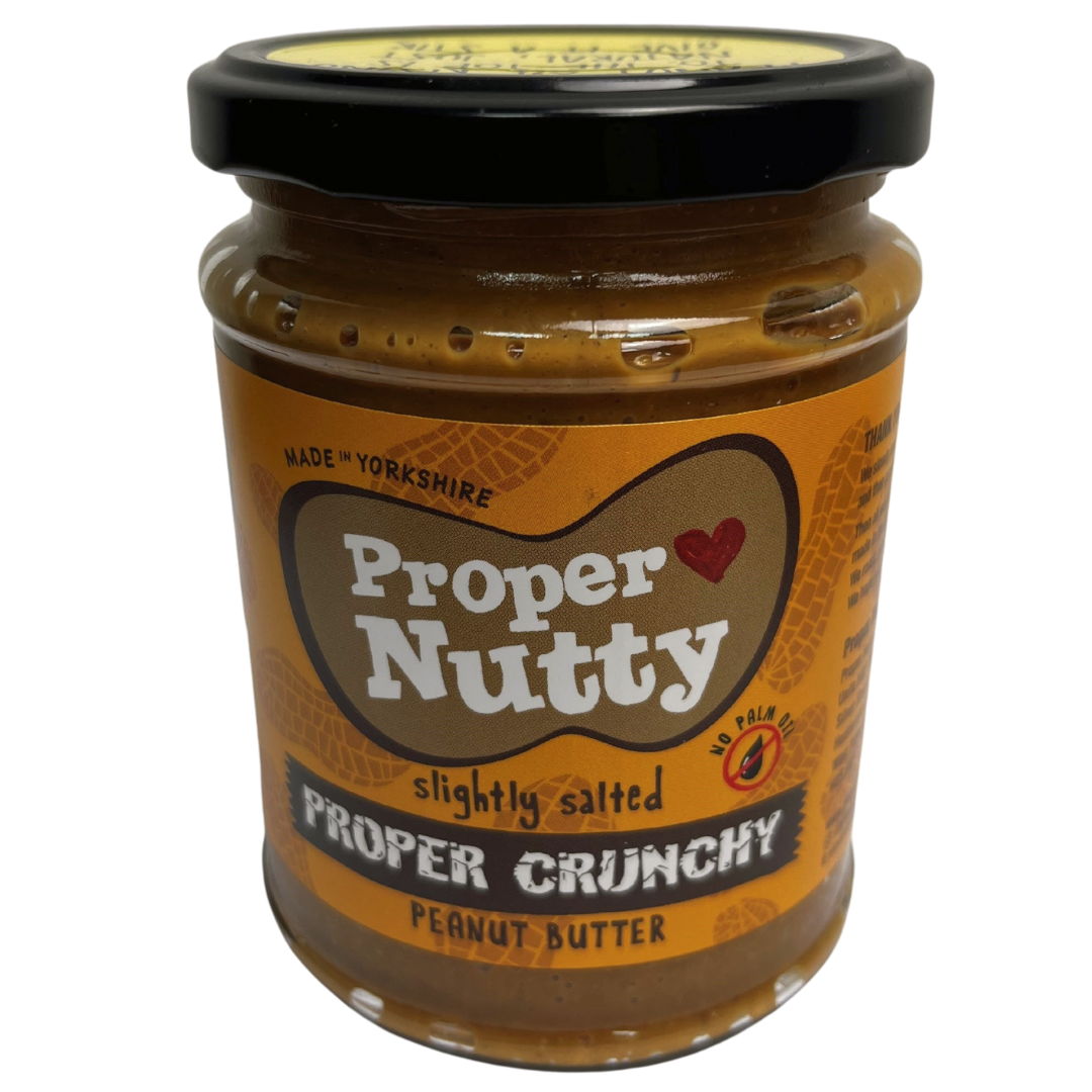 Proper Nutty| Limited Edition Proper Crunchy| Artisan Proper Crunchy | Peanut Butter| 99.5% Peanuts 0.5% Sea Salt |280g glass jar