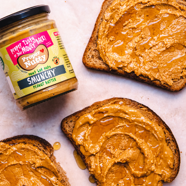 Proper Nutty| Artisan Smooth & Crunchy [Smunchy]| Peanut Butter| 100% Peanuts |280g glass jar|