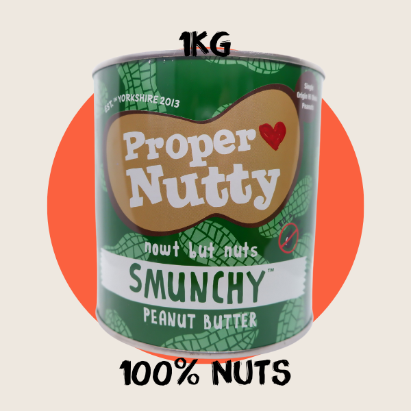 Proper Nutty| Artisan Smooth & Crunchy [Smunchy]| Peanut Butter| 100% Peanuts |1kg Tin|