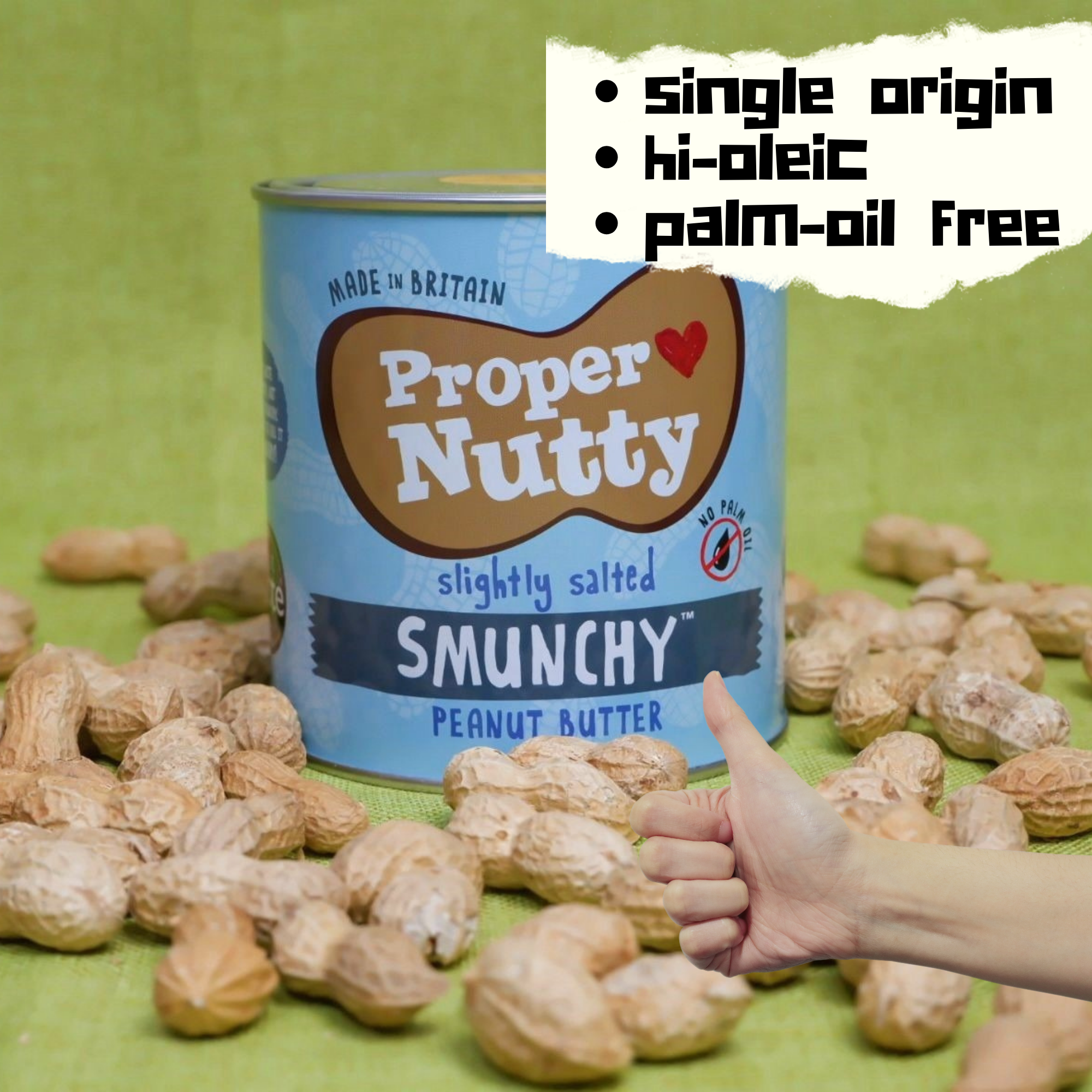 Proper Nutty| Artisan Smooth & Crunchy [Smunchy]| Peanut Butter| 99.5% Peanuts 0.5% Sea Salt |1kg Tin
