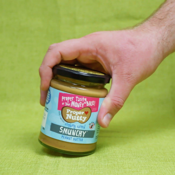 Proper Nutty| Artisan Smooth & Crunchy [Smunchy]| Peanut Butter| 99.5% Peanuts 0.5% Sea Salt |280g glass jar