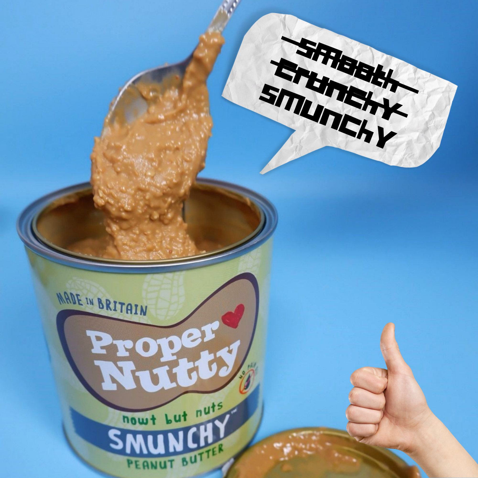 Proper Nutty| Artisan Smooth & Crunchy [Smunchy]| Peanut Butter| 100% Peanuts |1kg Tin|