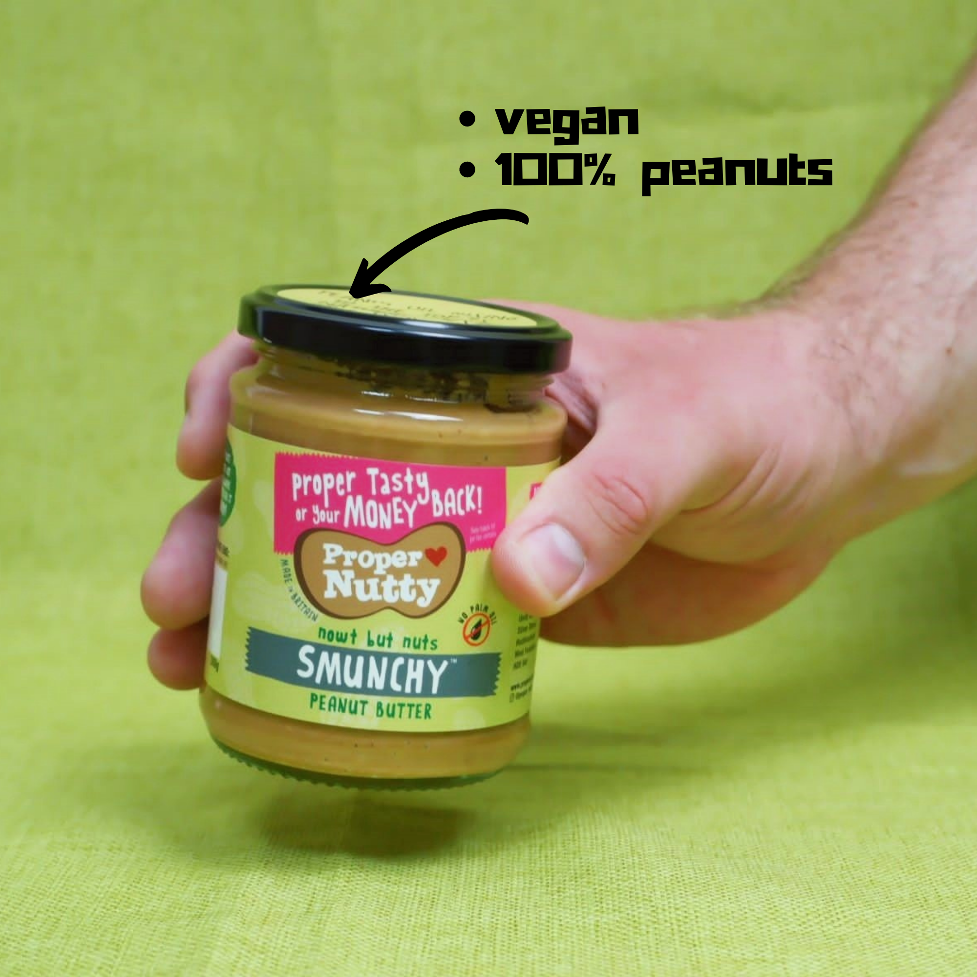 Proper Nutty| Artisan Smooth & Crunchy [Smunchy]| Peanut Butter| 100% Peanuts |280g glass jar|