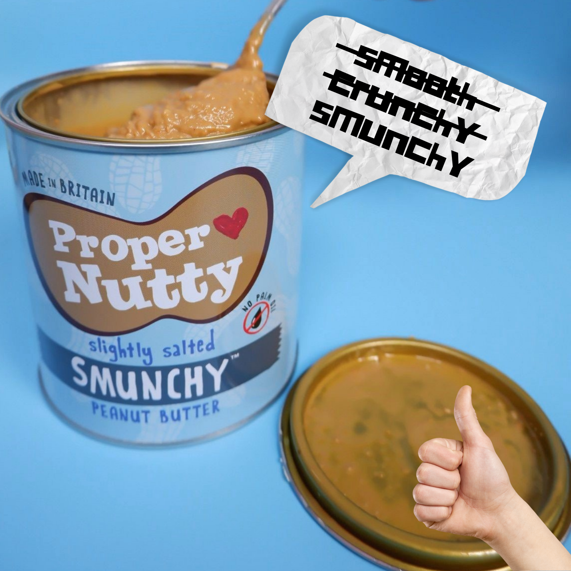 Proper Nutty| Artisan Smooth & Crunchy [Smunchy]| Peanut Butter| 99.5% Peanuts 0.5% Sea Salt |1kg Tin
